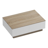 Masuta de cafea Winey, Stil Sonona-Alb, Lemn, 90x60x31 cm