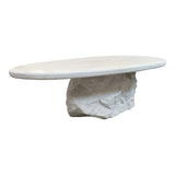Masuta de cafea Zinol, MDF, Alb, 105x62x32 cm