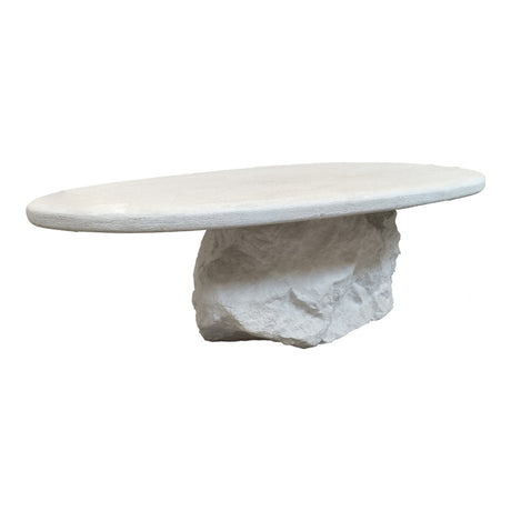 Masuta de cafea Zinol, MDF, Alb, 105x62x32 cm