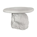 Masuta de cafea Zinol, MDF, Alb, D58x41 cm, imagine ambient