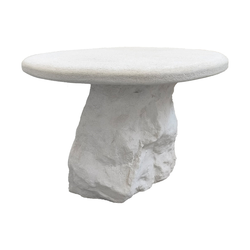 Masuta de cafea Zinol, MDF, Alb, D58x41 cm