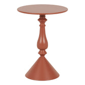 Măsuță de colț cu design metalic Lalou, Metal, Terracotta, 40x55 cm, imagine suplimentara