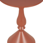Măsuță de colț cu design metalic Lalou, Metal, Terracotta, 40x55 cm, perspectiva suplimentara