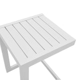 Masuta de exterior Aether din aluminiu, Antracit, 38x37x53 cm - Alb