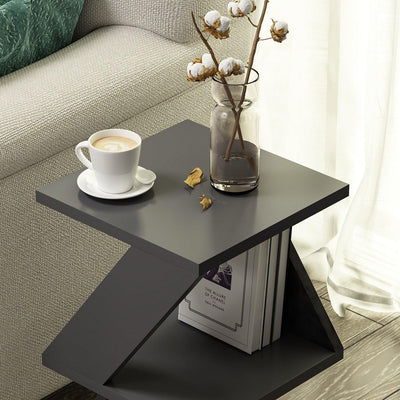 Tabel lateral Albeni - Anthracite, Gri, 50x30x30 cm