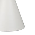 Masuta laterala Coozlin marmura alba cu metal, alb-auriu, 70x70x40 cm, perspectiva suplimentara