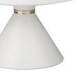 Masuta laterala Coozlin marmura alba cu metal, alb-auriu, 70x70x40 cm, foto produs 7