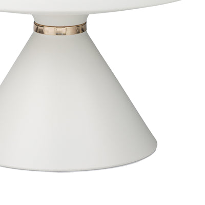 Masuta laterala Coozlin marmura alba cu metal, alb-auriu, 70x70x40 cm, foto produs 7
