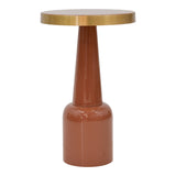Masuta laterala Easyful metal, aurie, 40x40x65 cm