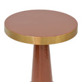 Masuta laterala Easyful metal, aurie, 40x40x65 cm, imagine suplimentara