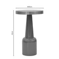 Masuta laterala Easyful metal, aurie, 40x40x65 cm, detaliu produs