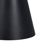 Masuta laterala Fabrin marmura neagra piatra sinterizata-metal, negru, 50x50x46 cm