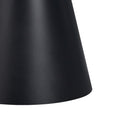 Masuta laterala Fabrin piatra sinterizata neagra cu metal, negru, 50x50x46 cm, detaliu produs