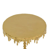 Masuta laterala Fropio metal, auriu, 40x40x44 cm