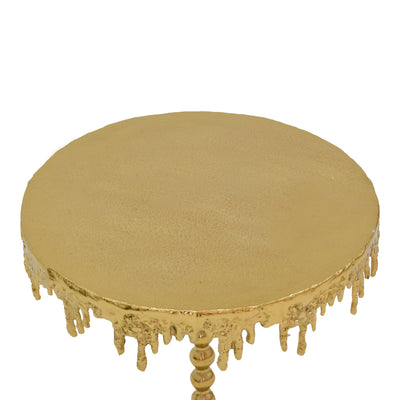 Masuta laterala Fropio metal, auriu, 40x40x44 cm, imagine suplimentara