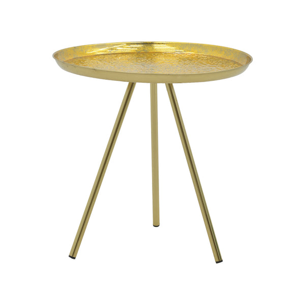 Masuta laterala Jacksie metal, auriu, 51x51x54 cm