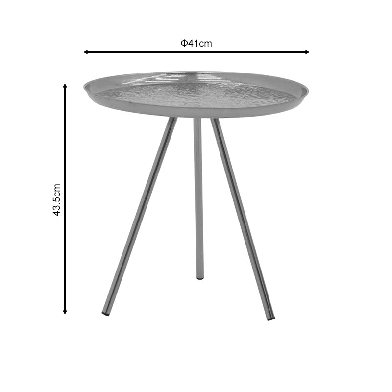 Masuta laterala Jacksie metal, auriu, 51x51x54 cm, detaliu produs
