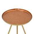 Masuta laterala Jacksie metal bronz, aur, 46x46x48 cm, imagine suplimentara