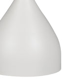 Masuta laterala Kirkene piatra sinterizata, marmura alba si metal, alb, 50x50x50 cm, detaliu produs