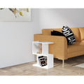 Masuta laterala Lays, Alb, 45x51,4x17 cm