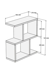 Masuta laterala Safir, Albastru, 45x52x17 cm, perspectiva suplimentara