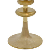 Masuta laterala Trego metal auriu si, alb, 33x33x42 cm, perspectiva suplimentara