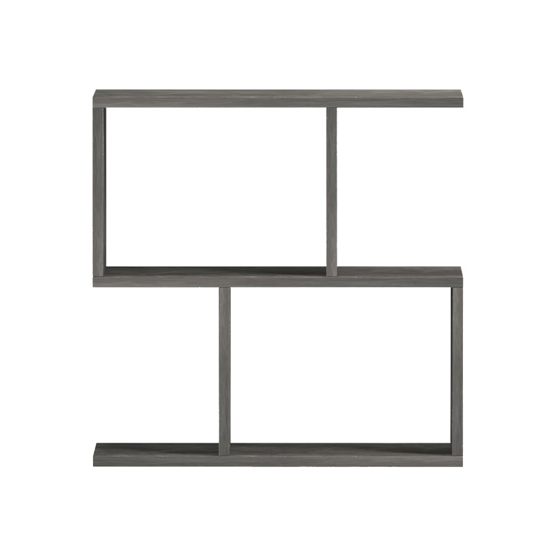 Masuta laterala Wesmol cu raft, Gri cu efect marmura, 50x20x50 cm - Antracit