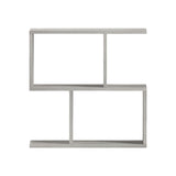 Masuta laterala Wesmol cu raft, Gri cu efect marmura, 50x20x50 cm - Gri