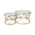 masuta de cafea Masute cafea Pelosif Auriu set 2buc metal