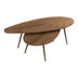 masuta de cafea Masute de cafea Monty cu design Natural, Set 2 piese, Lemn, 116x46x46 cm
