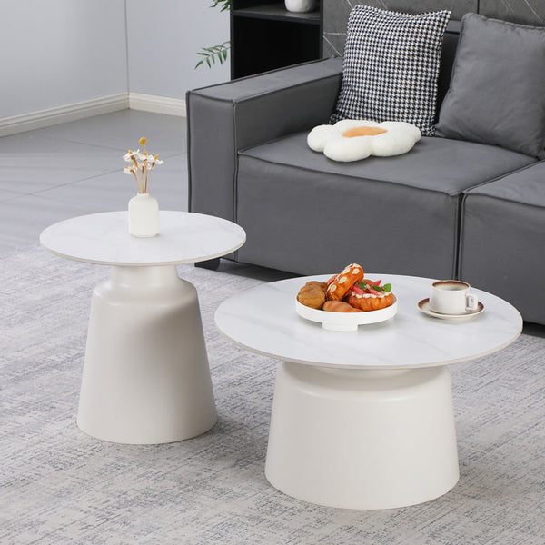 Mese de cafea Dualis, Set 2 piese, 70x70x38 cm