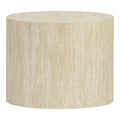 Masute laterale 2 bucati cu aspect de travertin Zonar, Bej, 45x45x50 cm, detaliu produs