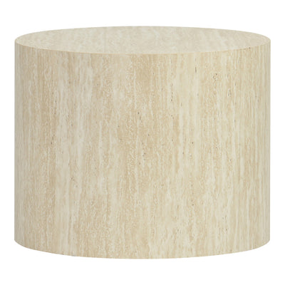 Masute laterale 2 bucati cu aspect de travertin Zonar, Bej, 45x45x50 cm, detaliu produs