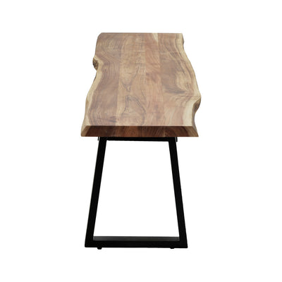 Miles Slim banc din lemn de acacia solid, Natural, 160x40x45 cm, perspectiva suplimentara
