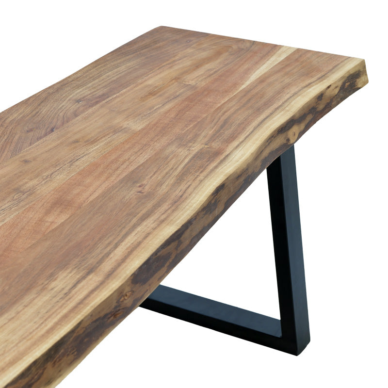 Miles Slim banc din lemn de acacia solid, Natural, 160x40x45 cm