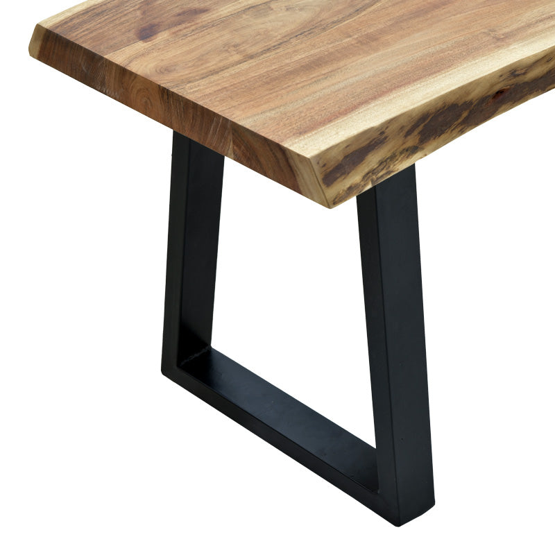Miles Slim banc din lemn de acacia solid, Natural, 160x40x45 cm