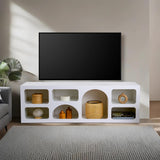 Mobila Lorin, Alb - Anthracite, 160x38 cm - Alb