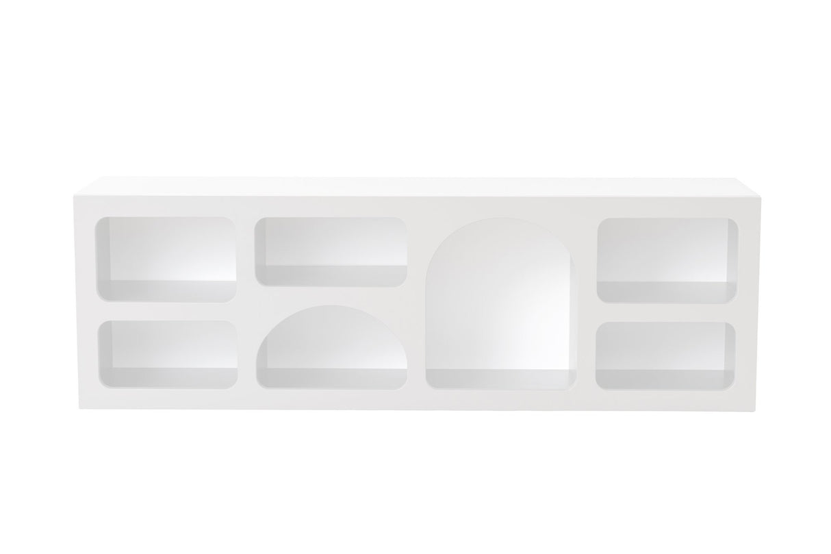 Mobila Lorin, Alb - Anthracite, 160x38 cm - Alb
