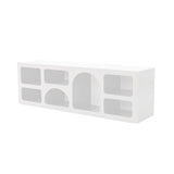 Mobila Lorin, Alb - Anthracite, 160x38 cm - Alb