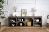 Mobila Lorin, Alb - Anthracite, 160x38 cm - Anthracite