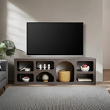 Mobila Lorin, Alb - Anthracite, 160x38 cm - Anthracite