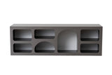 Mobila Lorin, Alb - Anthracite, 160x38 cm - Anthracite