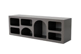 Mobila Lorin, Alb - Anthracite, 160x38 cm - Anthracite