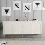 Mobila Lyon 80, Atlas, Gold - Cream Gold, 180x35 cm - Cream
Gold