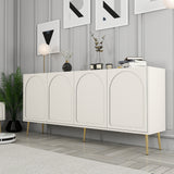 Mobila Lyon 80, Atlas, Gold - Cream Gold, 180x35 cm - Cream
Gold