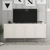 Mobila Lyon 80, Atlas, Gold - Cream Gold, 180x35 cm - Cream
Gold