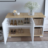 Mobilier de intrare Deril, alb-Sonoma, 90x33x52 cm, foto produs