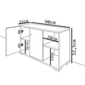 Mobilier de intrare Deril, alb-Sonoma, 90x33x52 cm, foto produs 6
