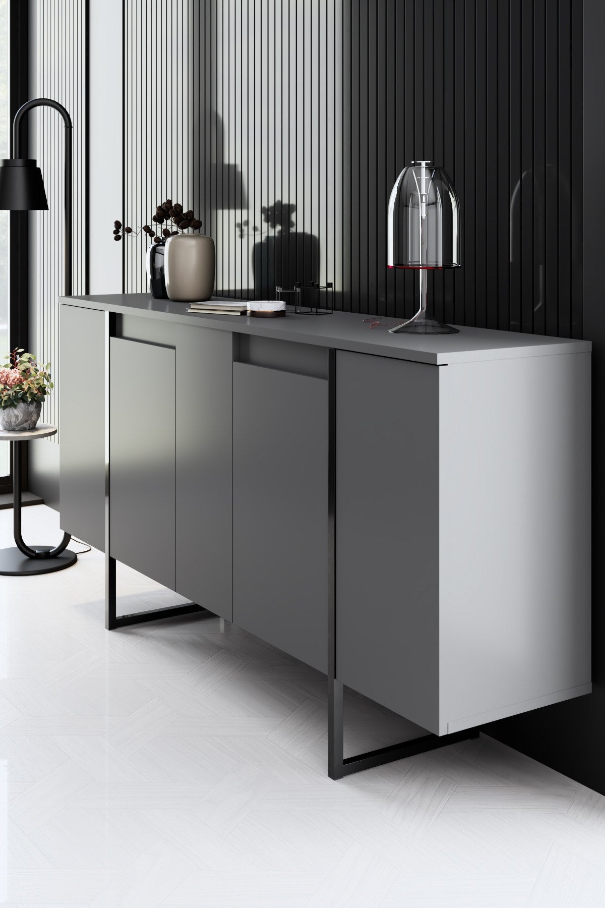 Mobilier de Lux, 160x35 cm - Anthracite
Black