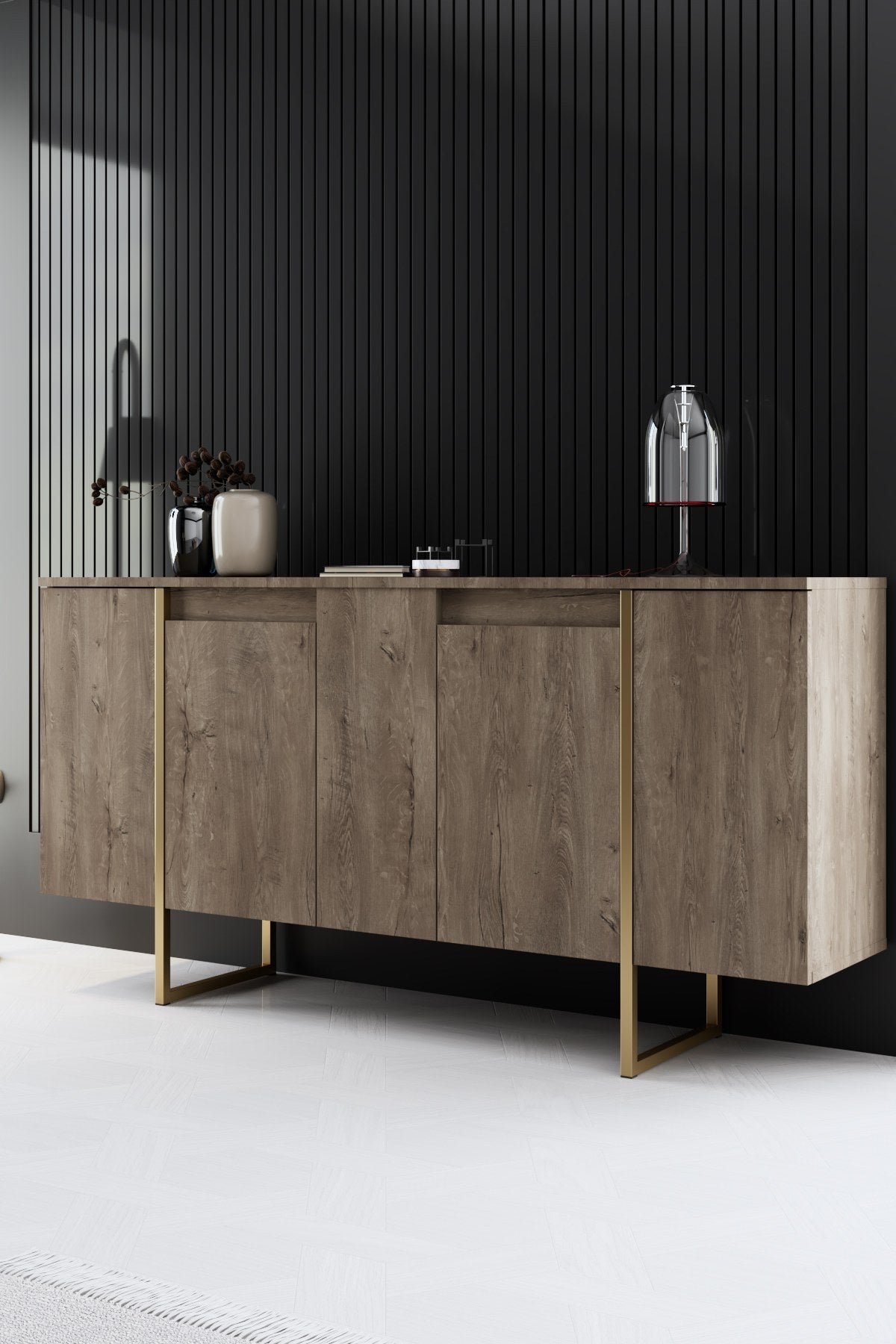 Mobilier de Lux, 160x35 cm - Walnut
Gold